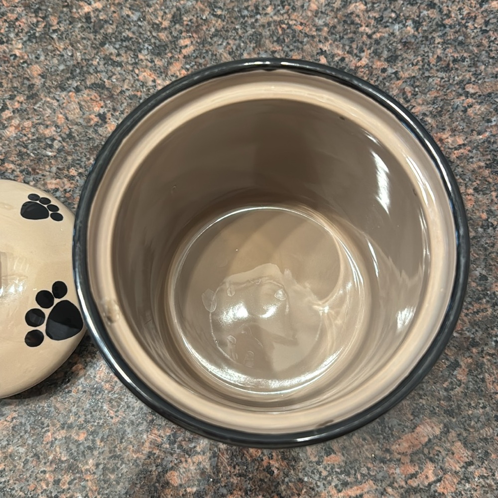 Porcelain dog treat jar - Picture 3 of 12